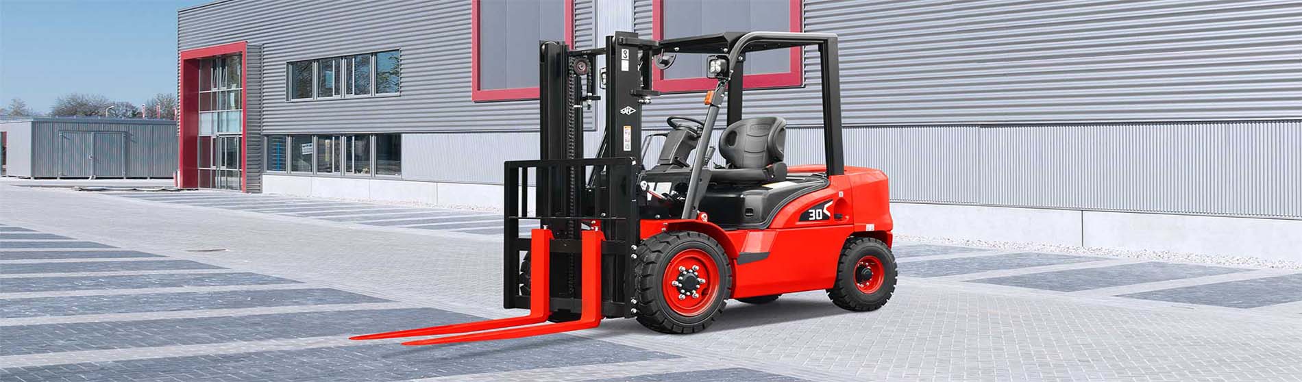 Forklift hire in Windsor unloading pallets from a commercial truck